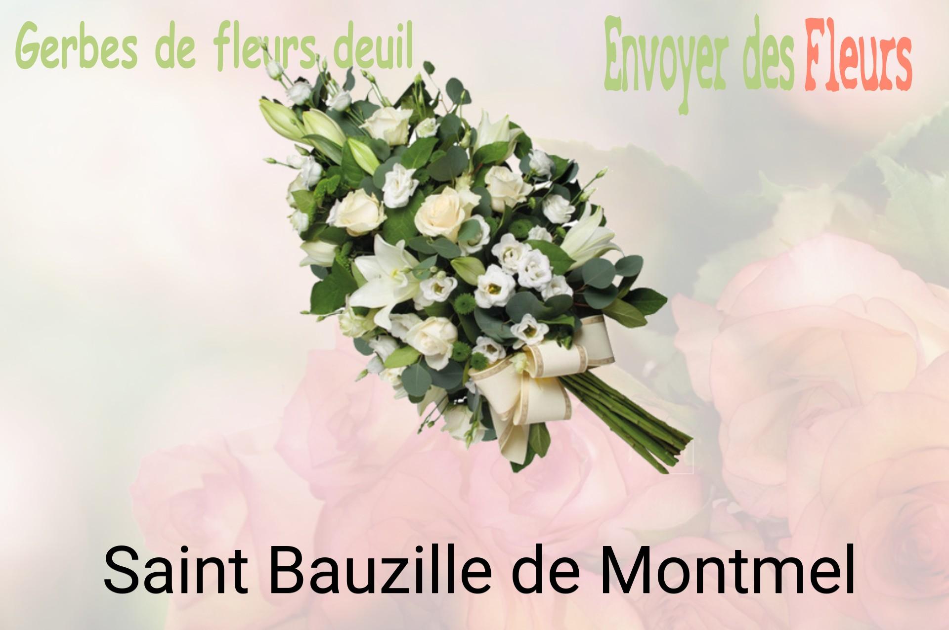 Gerbe de fleurs de deuil livrée à Saint-Bauzille-de-Montmel